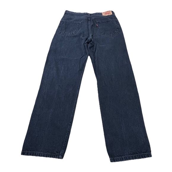 Levis Mens 550 Relaxed Fit Black Jeans Size 34x30 (32X30) Denim Pants Vintage - Picture 2 of 11